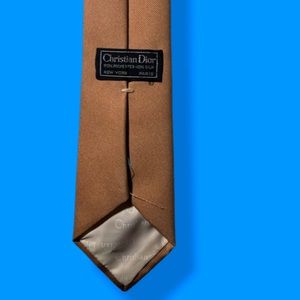 Tan Christian Dior Tie